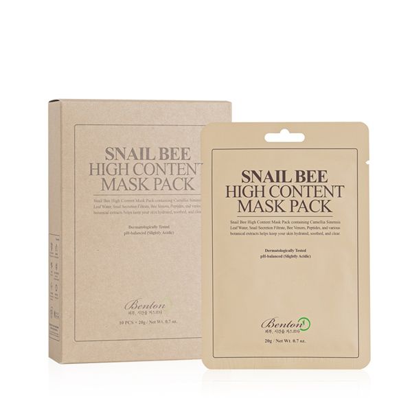 Mặt Nạ Benton Snail Bee High Content Mask Pack 20Gr