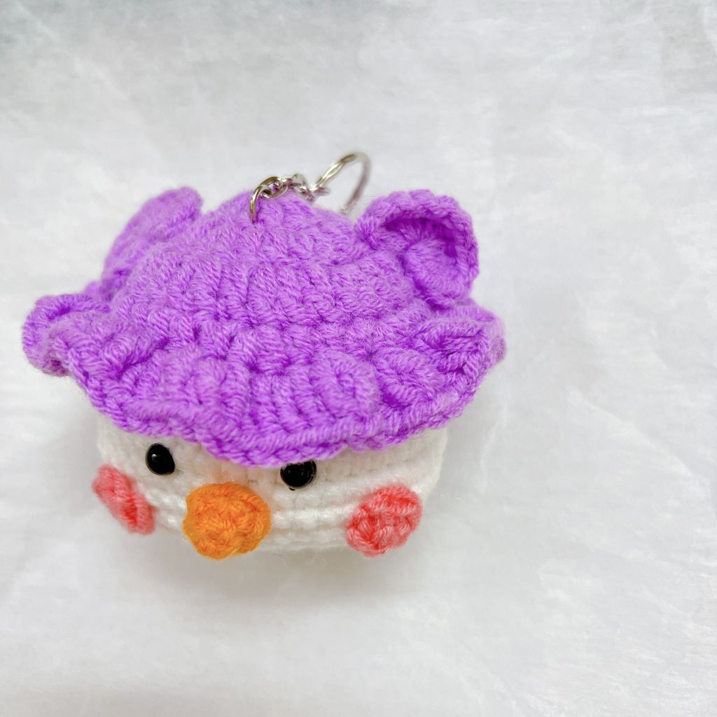 Móc Khóa Bé Nấm Tím Khổng Lồ