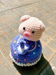 Đế Xoay Heo Xanh Dương