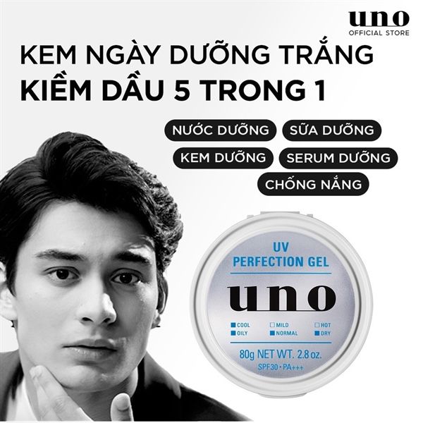 Kem Dưỡng Da Uno UV Perfection Gel 80Gr