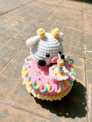 Đế Xoay Bò Hồng Cute