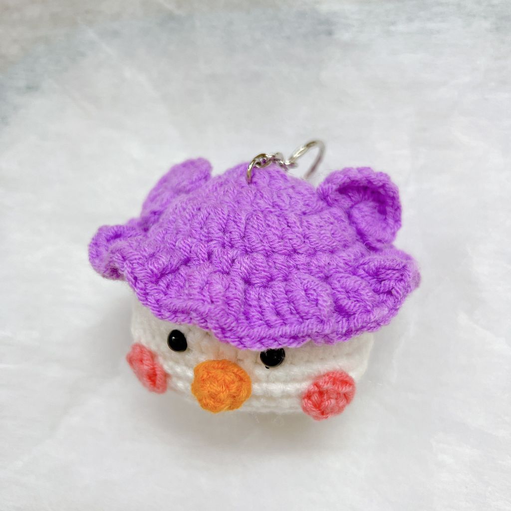 Móc Khóa Bé Nấm Tím Khổng Lồ