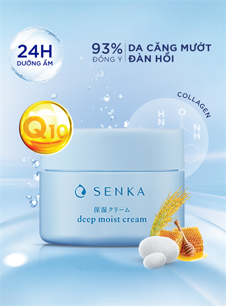Kem Dưỡng Senka Deep Moist Cream 50Gr
