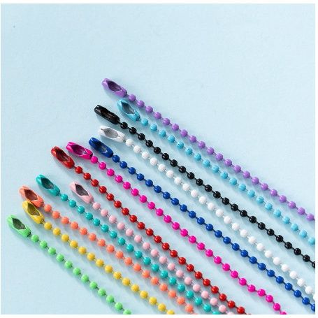 Phụ Kiện - Móc khóa chuỗi bi dài 10cm màu sắc
