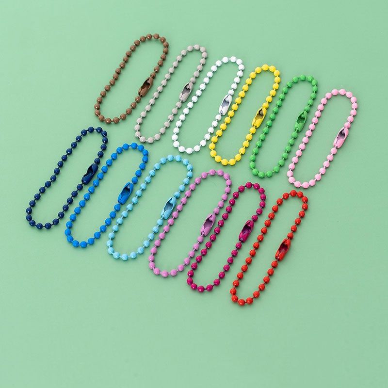 Phụ Kiện - Móc khóa chuỗi bi dài 10cm màu sắc