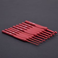 Phụ Kiện - Kim Móc Len Bằng Nhôm Màu Đỏ