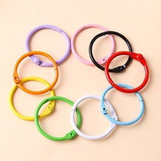 Phụ Kiện - 5 khoen móc khóa nhiều màu 30mm khoen gài