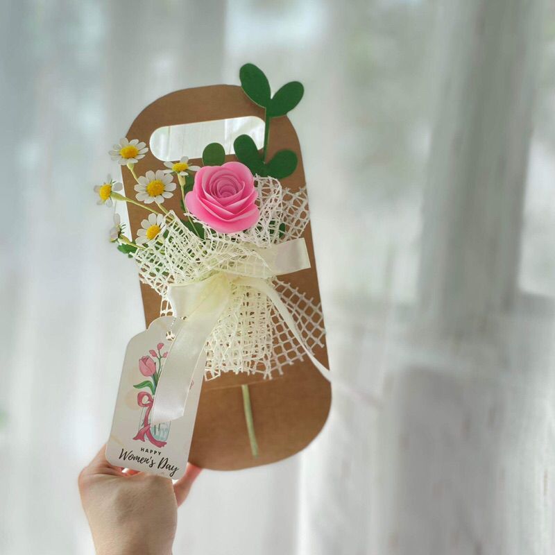 Phụ Kiện - Bìa gắn hoa giấy kraft đa năng