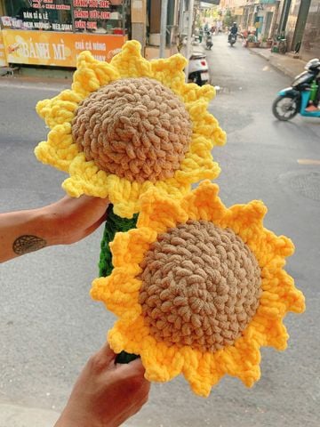 Big Size Hoa Hướng Dương Nhung Đũa