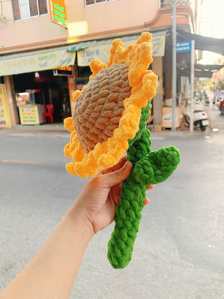 Big Size Hoa Hướng Dương Nhung Đũa