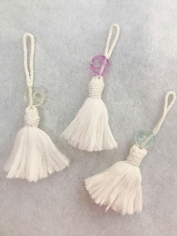 Macrame Móc Khóa Dây Tua Rua
