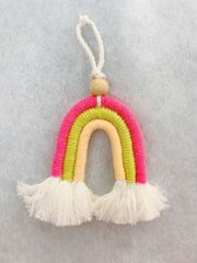 Macrame Móc Khóa Cầu Vòng 3 Màu