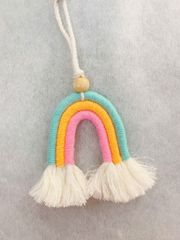 Macrame Móc Khóa Cầu Vòng 3 Màu