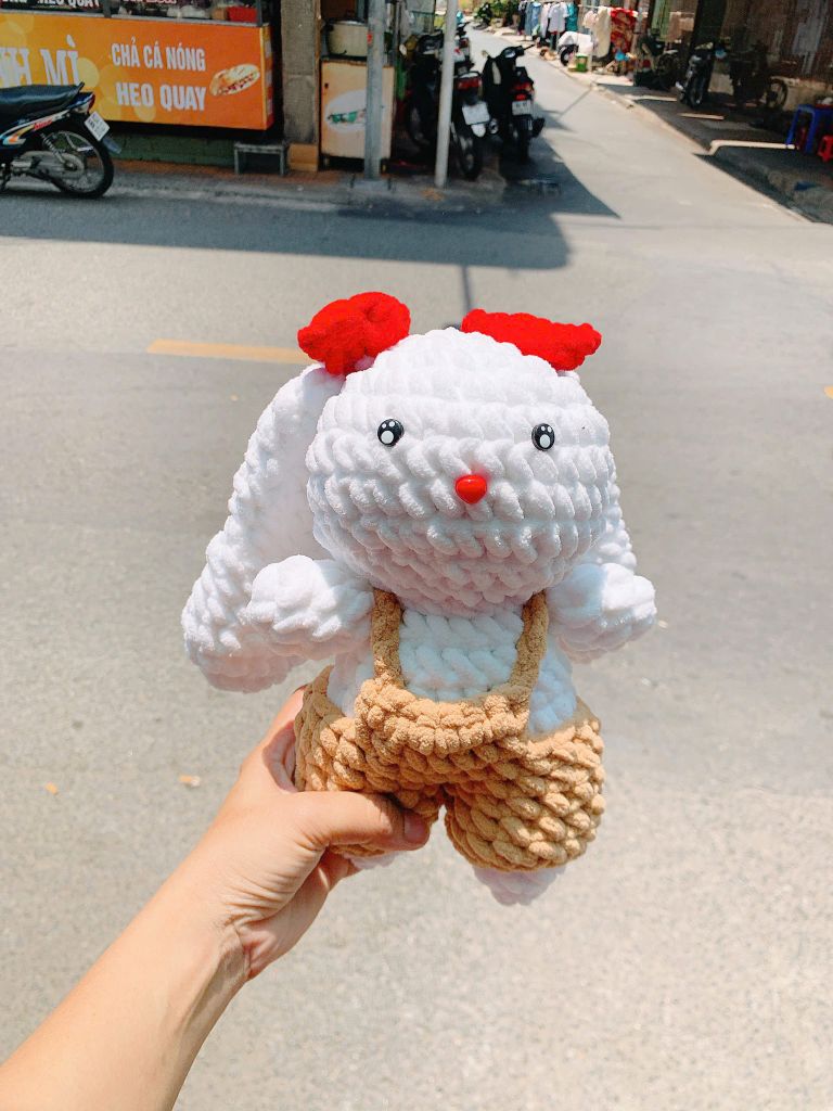 Thú Bông Thỏ Tai Dài (18cm x 25cm)