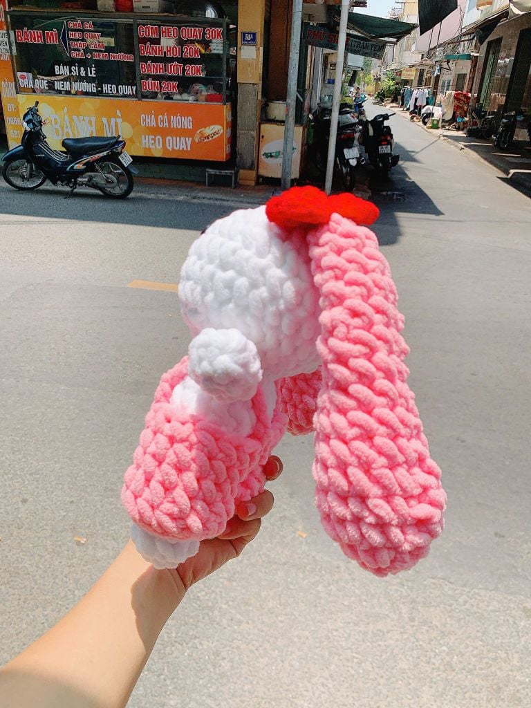 Thú Bông Thỏ Tai Dài (18cm x 25cm)