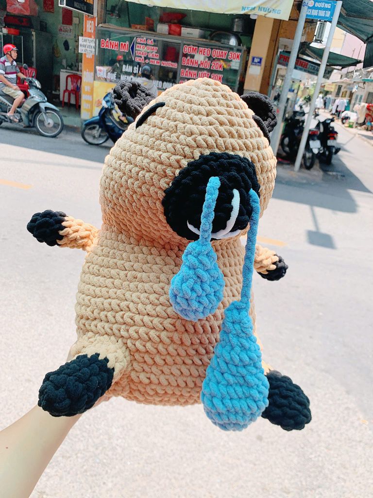 Thú Bông Capypara Nhỏ Mũi (38cm x 42cm)