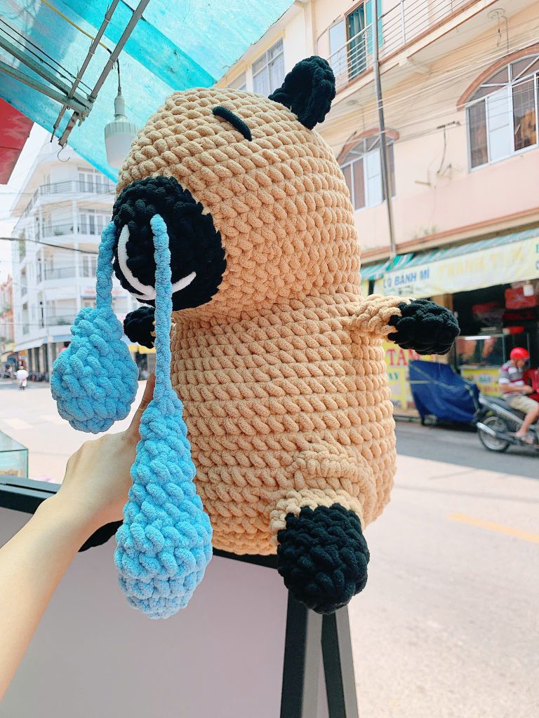 Thú Bông Capypara Nhỏ Mũi (38cm x 42cm)