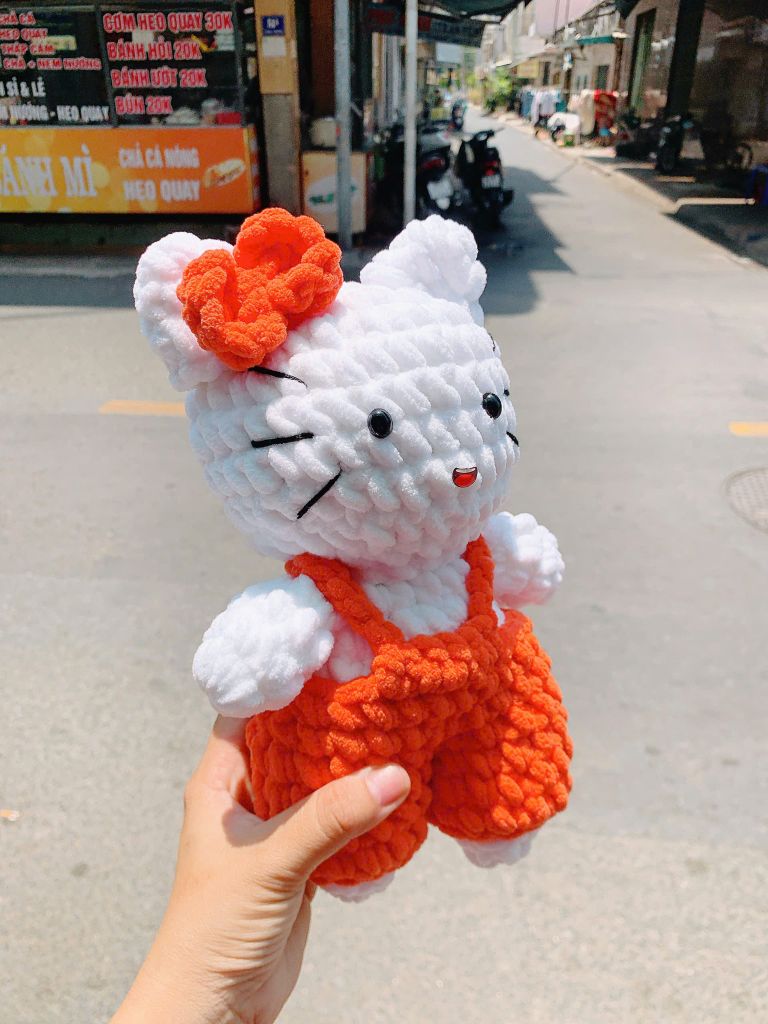 Thú Bông Hello Kitty (18cm x 27cm)