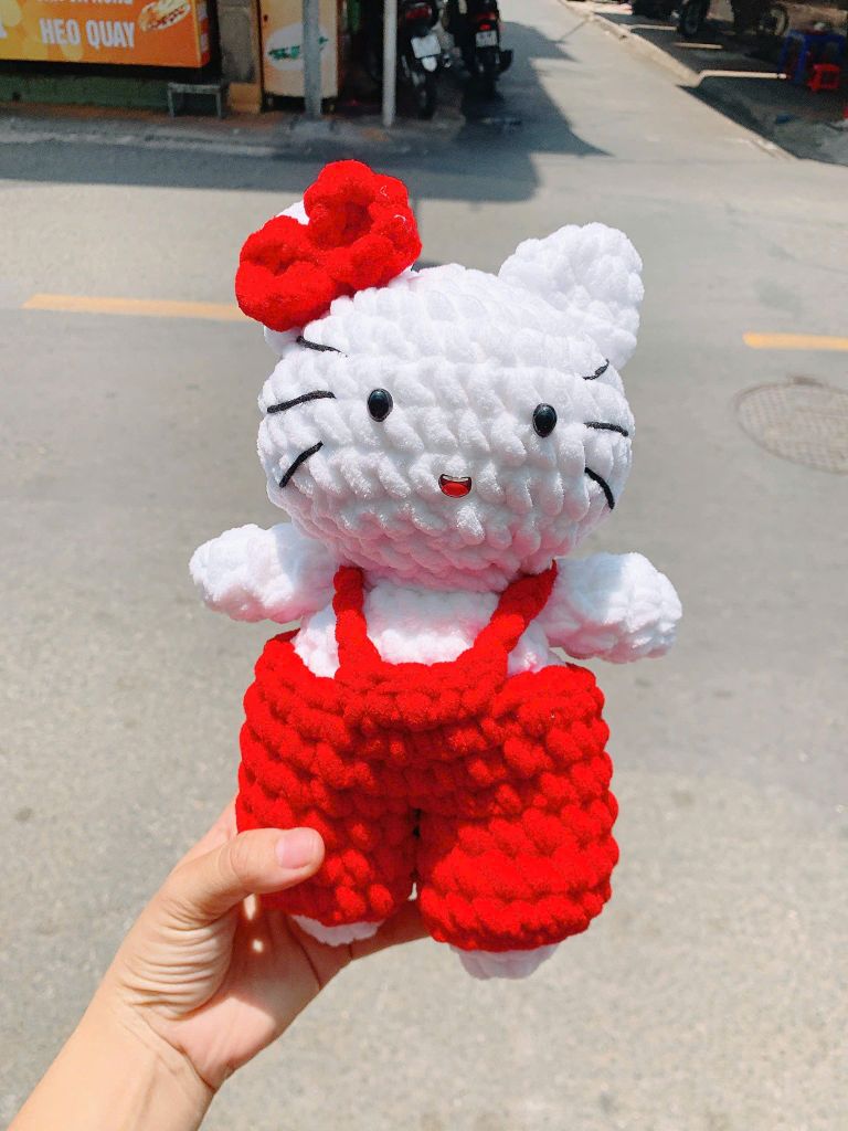 Thú Bông Hello Kitty (18cm x 27cm)
