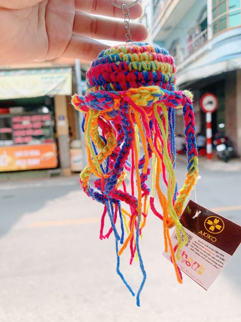 Móc Khóa Con Sứa Cầu Vòng