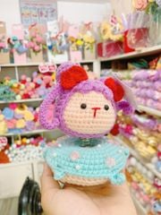 Đế Donut Lúc Lắc Capybara Vàng