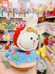 Đế Donut Lúc Lắc Thỏ Đỏ