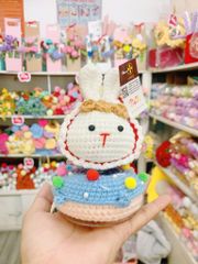 Đế Donut Lúc Lắc Thỏ Đỏ