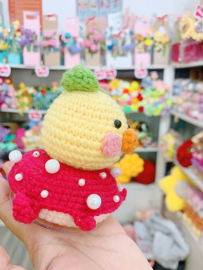 Đế Donut Lúc Lắc Vịt Vàng