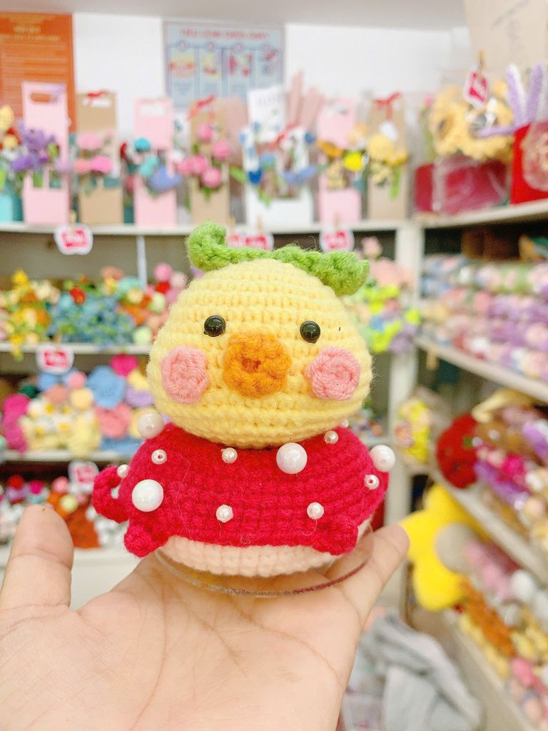 Đế Donut Lúc Lắc Vịt Vàng