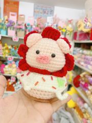 Đế Donut Lúc Lắc Heo Đỏ