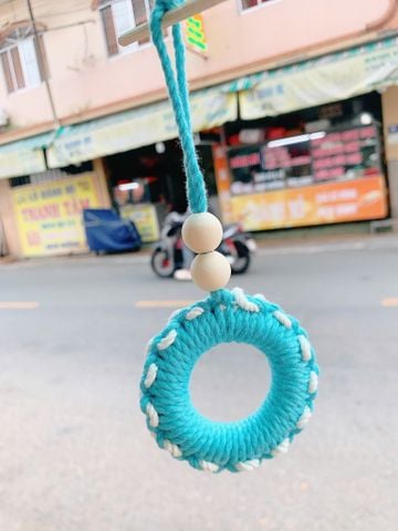 Macrame Móc Khóa Tròn Mẫu 4