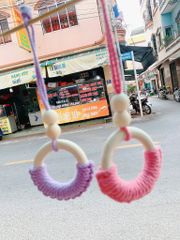 Macrame Móc Khóa Tròn Mẫu 6