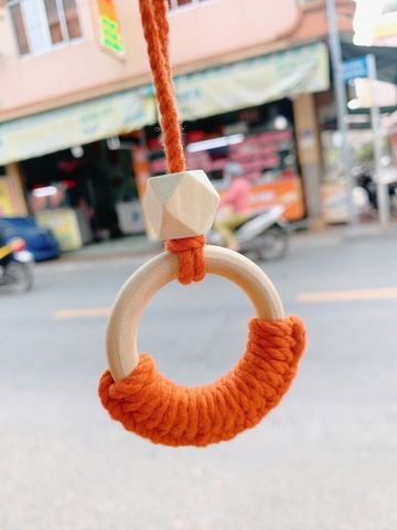 Macrame Móc Khóa Tròn Mẫu 2
