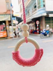 Macrame Móc Khóa Tròn Mẫu 6