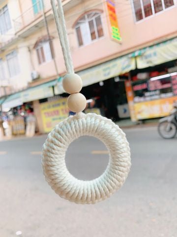 Macrame Móc Khóa Tròn Mẫu 3