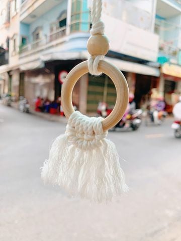 Macrame Móc Khóa Dây Tua Rua Mẫu 2