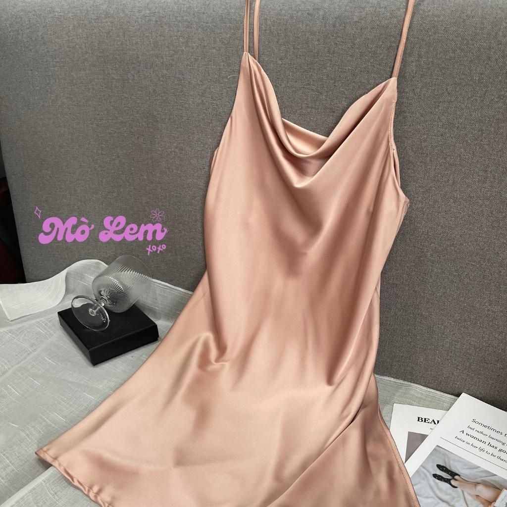 Mã T1x Bộ Đồ Váy Ngủ 2 Dây Quần Cộc Nữ HISEXY Chất Lụa Satin Cao Cấp Mặc  Nhà