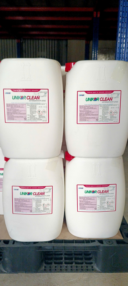 Hóa chất rửa cho máy rửa chén bát công nghiệp Unikor Clean