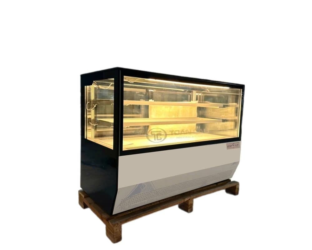 Tủ bánh kem để bàn Snow Queen 1m2 kính vuông