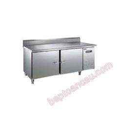 Bàn Inox kèm tủ có thành sau