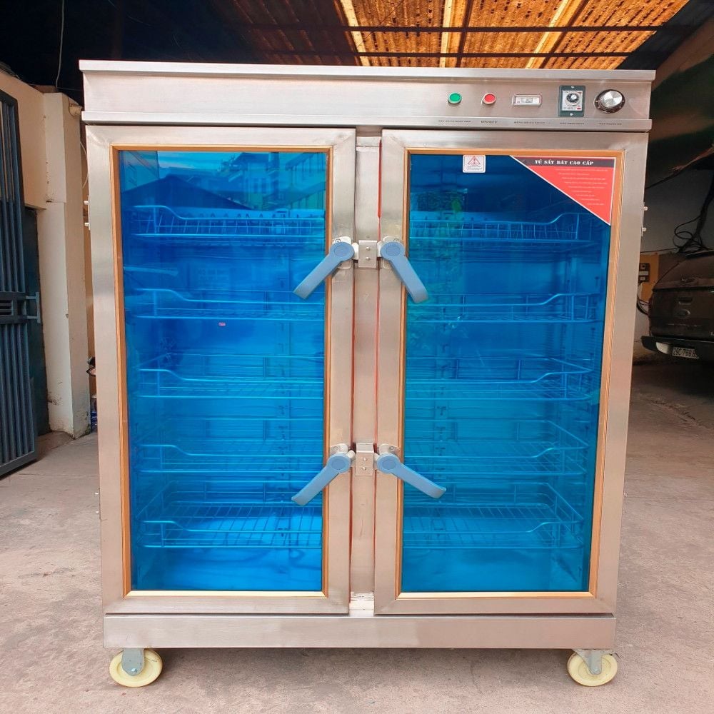 Tủ sấy bát đĩa 2 cánh kính