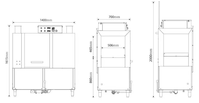 Máy rửa bát công nghiệp Dolphin DRC