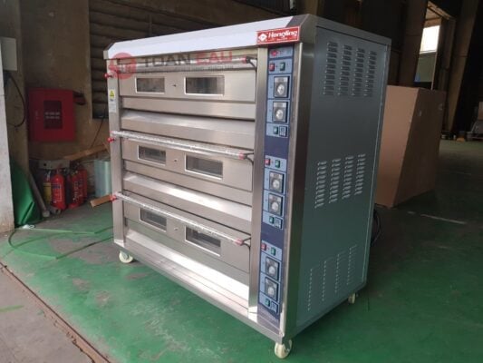 Lò nướng 3 tầng 9 khay Hongling XYF3HPL dùng điện