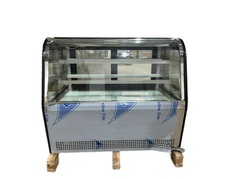 Tủ bánh kem mini để bàn kính cong 90cm