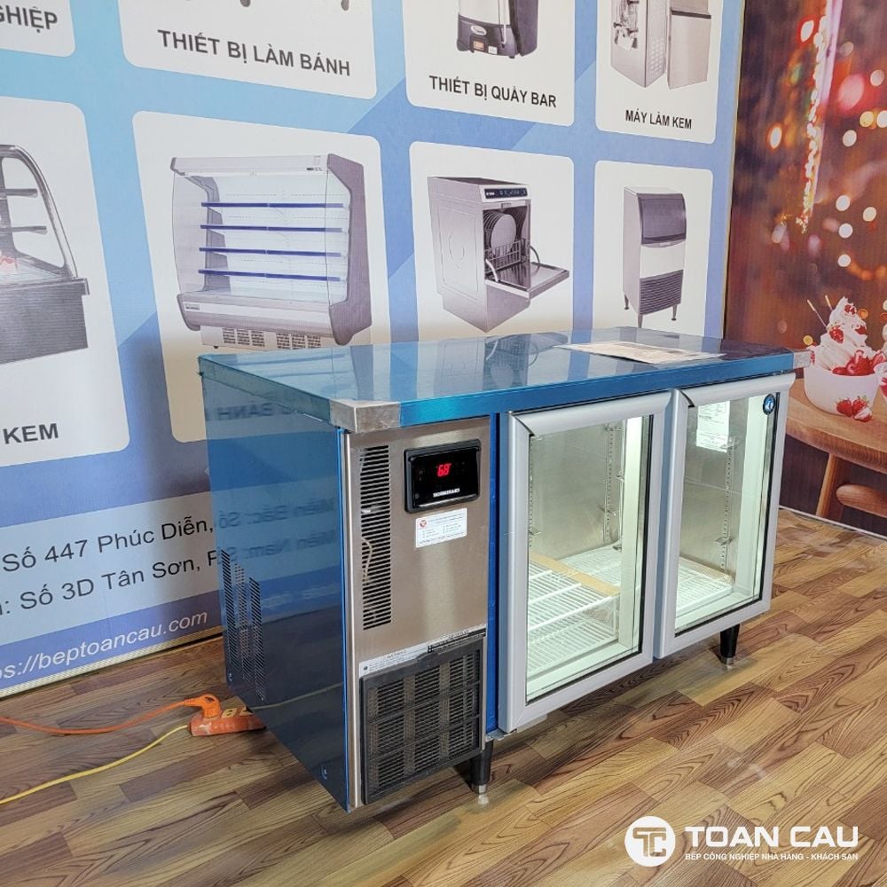 Bàn mát 2 cánh kính Hoshizaki RTWH-126LS4-GD