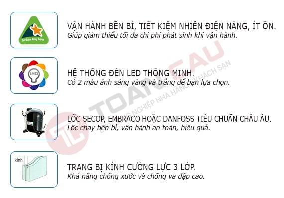 Ưu điểm của tủ bánh BepToanCau