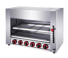 Lò nướng Salamander 6 họng dùng gas