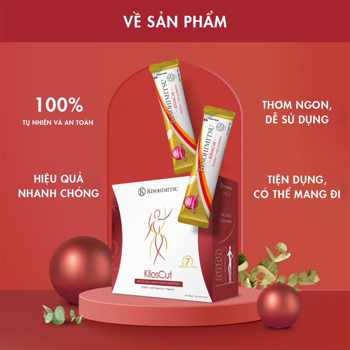  Kinohimitsu Kiloscut 10G | BỘT UỐNG GIẢM CÂN VÀ GIẢM MỠ NỘI TẠNG CAO CẤP 