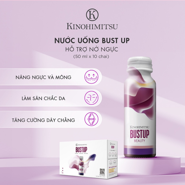  Kinohimitsu Bustup 50G | NƯỚC UỐNG TĂNG KÍCH THƯỚC, SĂN CHẮC VÒNG 1 