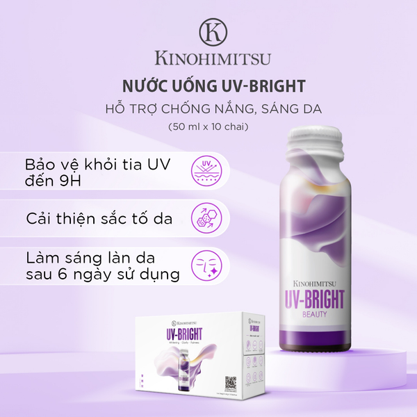  Kinohimitsu UV-Bright 50G | NƯỚC UỐNG CHỐNG NẮNG, SÁNG DA 